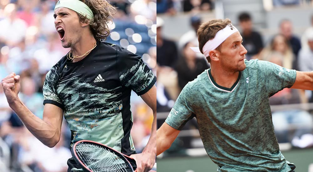 Alexander Zverev und Casper Ruud