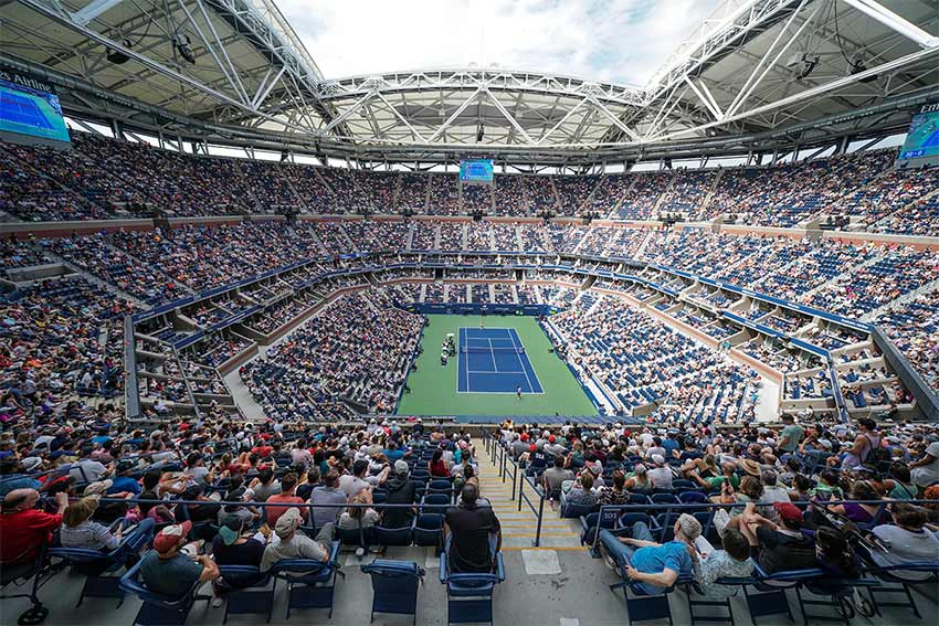 Im Arthur Ashe Stadium in New York war Matthew Perry häufig gesehener Gast.