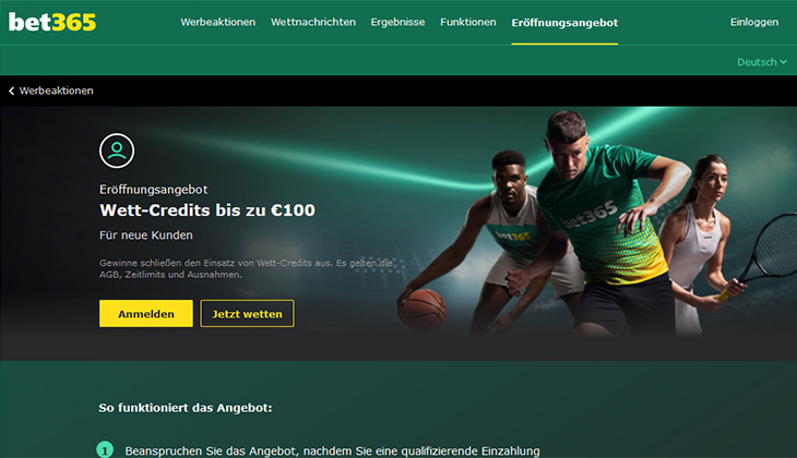 Bet365 Wettbonus