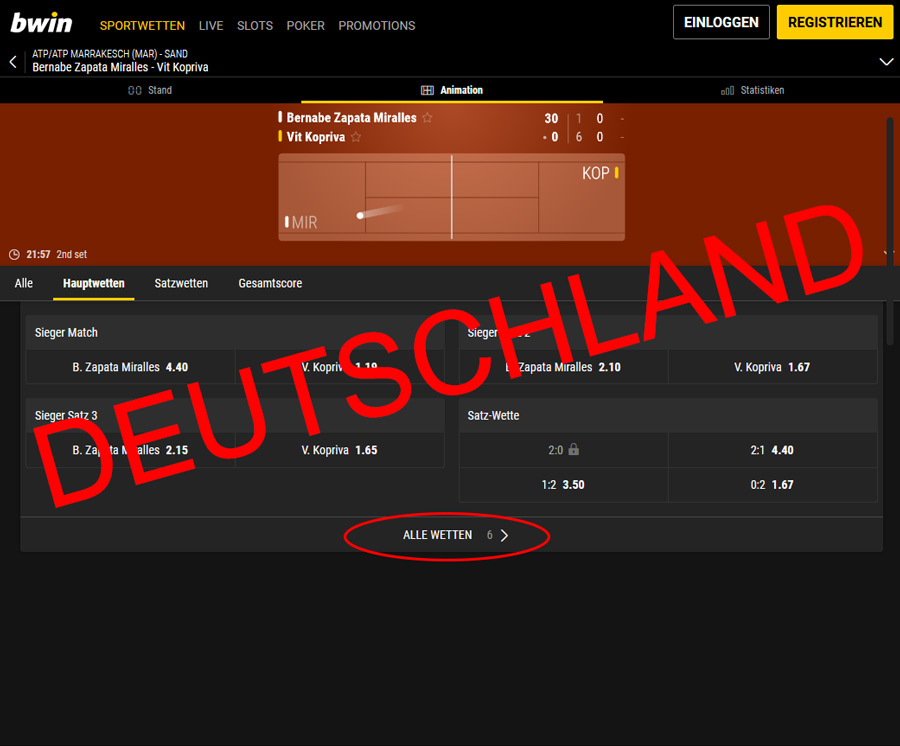 Bwin Livewetten Deutschland