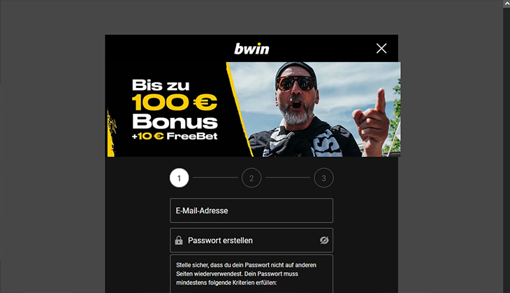 Bwin Wettkonto eröffnen