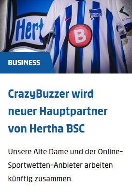 CrazyBuzzer und Hertha BSC
