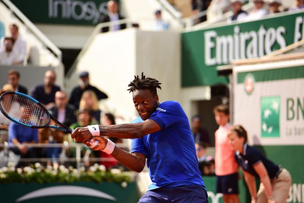 Das Match gewann Gael Monfils, in Runde zwei musste er dann aber verletzungsbedingt abtreten.