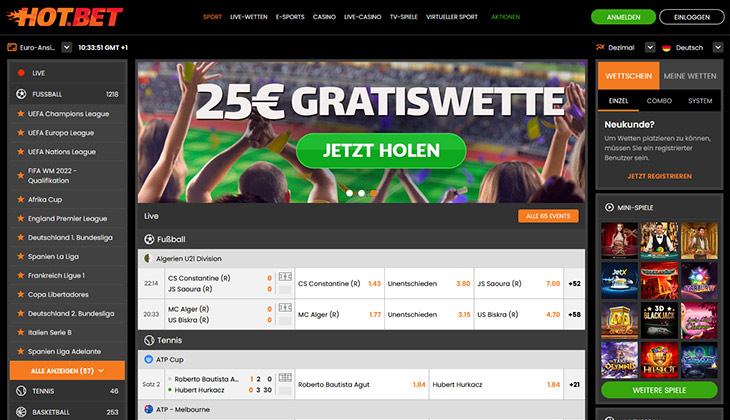 Hot.Bet Sportwetten