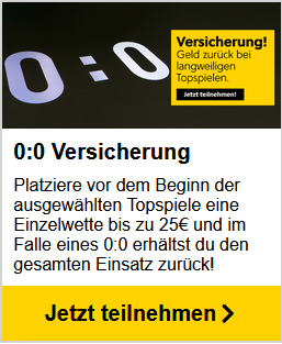 Interwetten 0:0 Versicherung