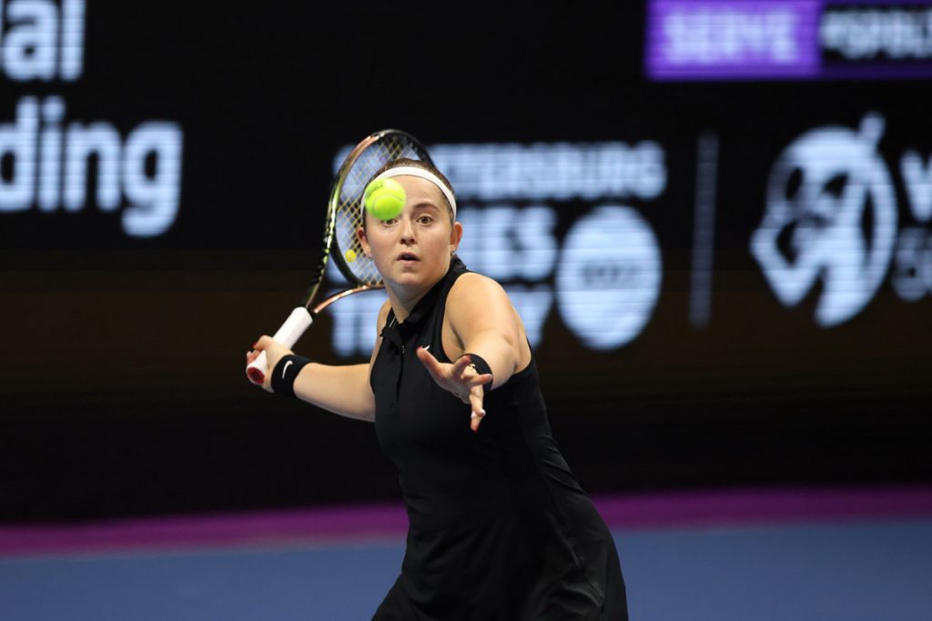 Jelena Ostapenko bei den St. Petersburg Open im Februar 2022.