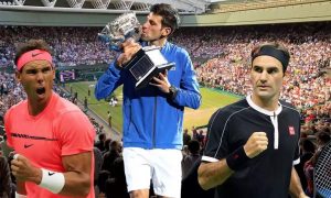 Rafael Nadal, Novak Djokovic und Roger Federer