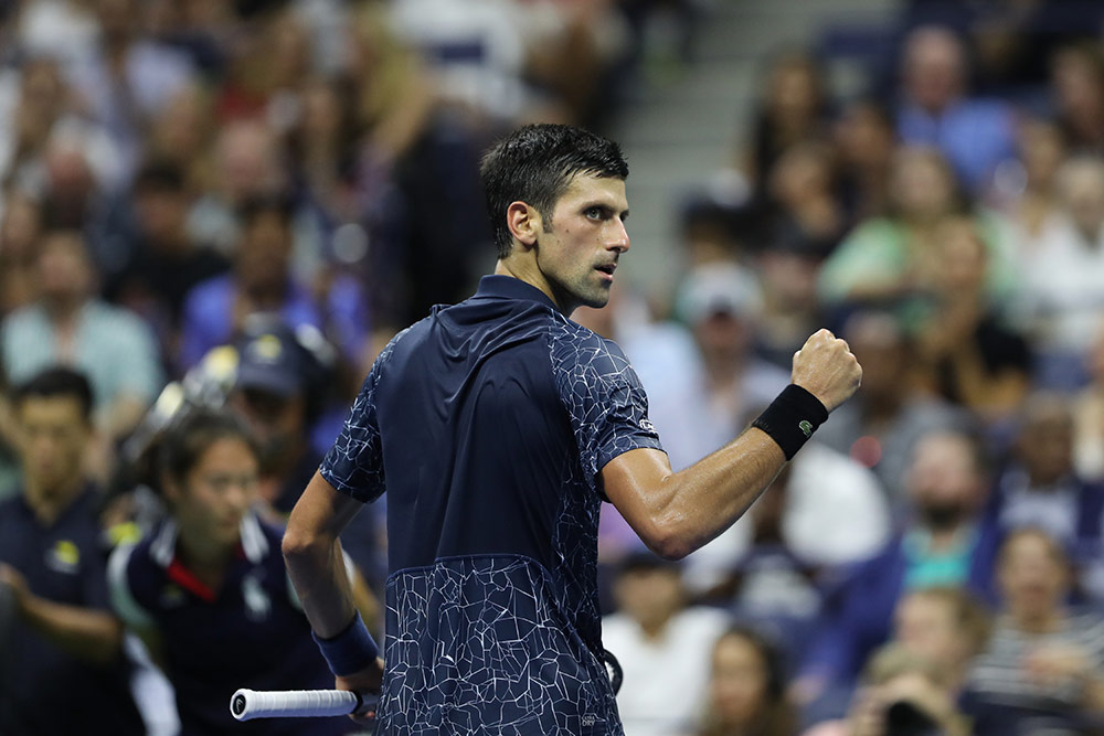 Rekordsieger Novak Djoković  - hier bei den US Open.