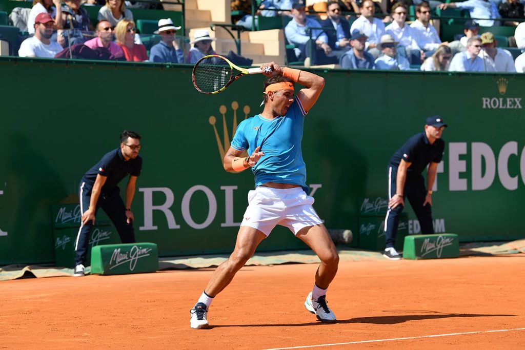 Rafael Nadal in seinem Element: auf roter Asche.