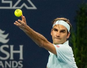 roger federer bei aufschlag